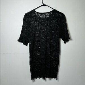 Black lace-style Top